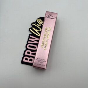 NEW TOO FACED - TAUPE Brow Wig Brush On Hair Fluffy Brow Gel FullSize .19oz